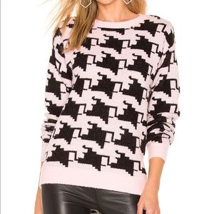 Lovers + Friends pink basset sweater